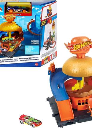 Игровой набор Хот Вилс Бургерна Hot Wheels City Burger HDR26