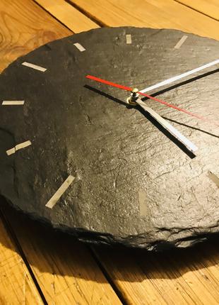 Настінний годинник із сланцю 30 см (круглий/квадратний) Код/Ар...