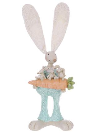 Декоративная статуэтка Кролик с морковкой 11*8*29.5см