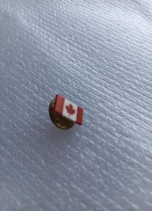 Значок прапор канади на голці з зажимом