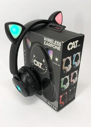 Бездротові навушники st77 led з котячими вушками, що світяться