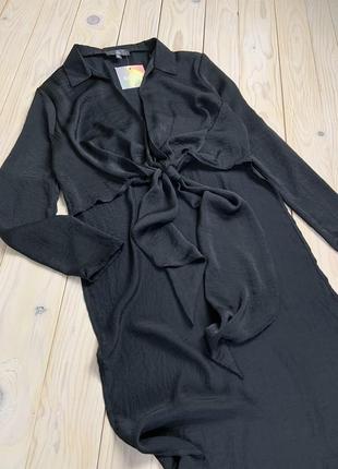 Стильная необычная черная блуза топ с длинной спинкой missguided