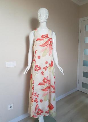 Шифоновое длинное платье michel ambers
