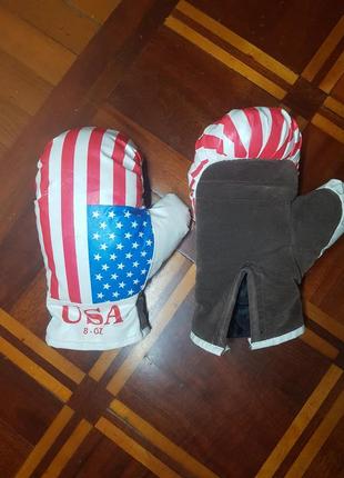 Боксерские рукавицы америка usa размер 8-oz