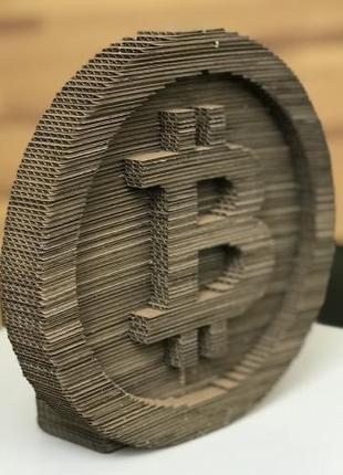 3D Пазл Картонный Daisy Криптовалюта Биткоин Bitcoin 97 деталей