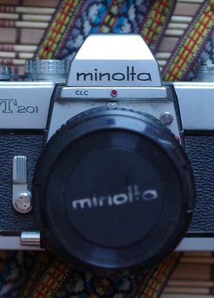 Фотоаппарат Minolta srT 201 + mc Rokkor-x 50mm 1.7