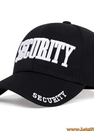 Бейсболка SECURITY охрана кепка охранника security черная