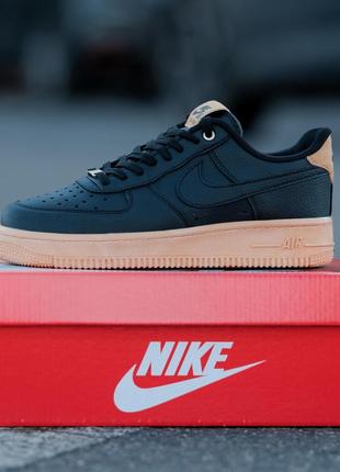 Кросівки Nike Air Force 1 Low Black Найк Аїр Форс низькі чорні