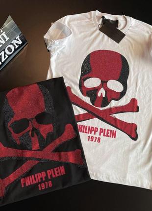 Футболка PHILIPP PLEIN 1978 White Red футболка со стразами фил...
