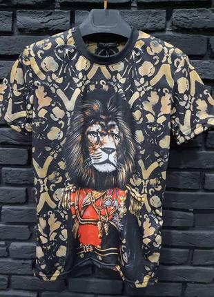 Футболка DOLCE&GABBANA; Lion King мужская футболка D&G; дольче...
