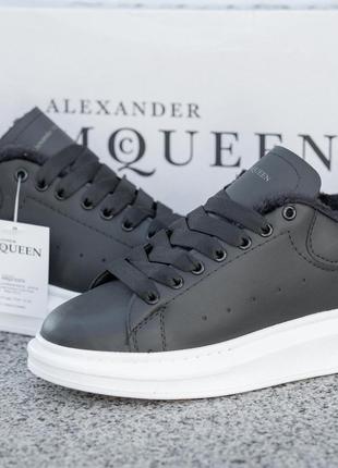 Кроссовки на меху Alexander McQueen 2023 - Black-White