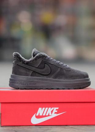 Кросівки на хутрі Nike Air Force Winter Suede Grey / Найк Аір ...