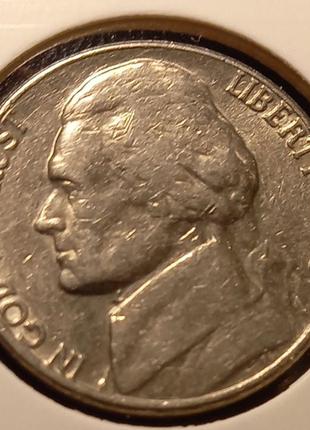 Монета США 5 центів, 1974 року, Джефферсон Нікель, Без мітки м...