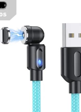 Магнитный кабель USLION 2 в 1 / Lightning (Iphone) - USB / 540...
