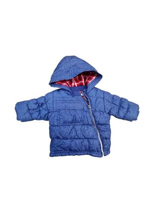 Куртка kitchoun на 60см рост тепла синяя в клетку