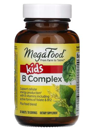 Витамины и минералы MegaFood Kids B Complex, 30 таблеток