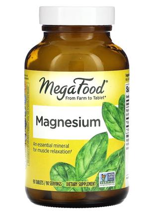 Витамины и минералы MegaFood Magnesium, 90 таблеток