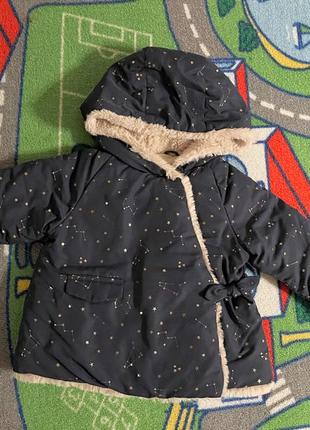 Демисезонная куртка Zara для девочки 9-12 месяцев