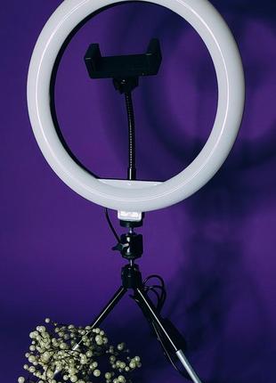 Кольцевая светодиодная led лампа для блогера селфи фотографа в...