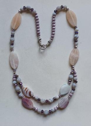 Африканский агат ожерелье колье натуральный камень компаньоны