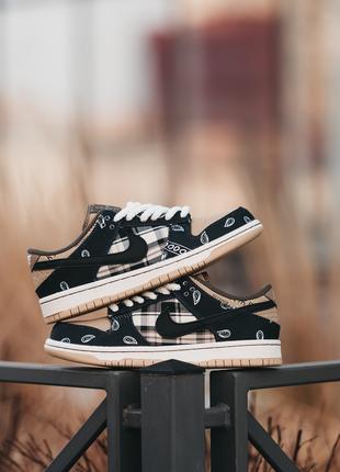 Мужские Кроссовки Nike SB Dunk Low x Travis Scott 40-41-42-43-44-