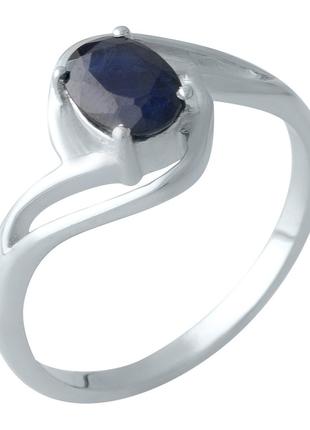 Серебряное кольцо BeautyStyle с натуральным сапфиром 1.055ct, ...