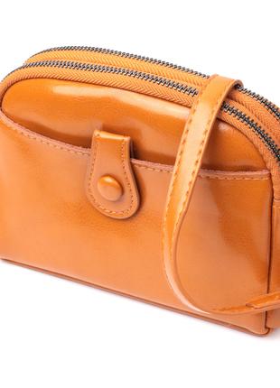 Женская кожаная сумка с глянцевой поверхностью Vintage 22421 О...