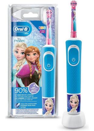 Детская электрическая зубная щетка Oral-B D100-413-2K-Frozen