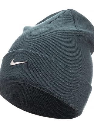 Шапка Nike U PEAK BEANIE SC MTSWSH L Темно-зеленый One size (7...