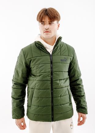Мужская Куртка PUMA ESS+ Padded Jacket Хаки M (7d84934931 M)