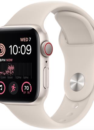 Смарт-часы Apple Watch SE 2 GPS + Cellular 44mm Starlight Alum...