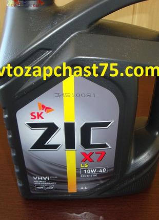 Масло моторное ZIC X7 LS 10W-40 полусинтетика 4л. Производител...