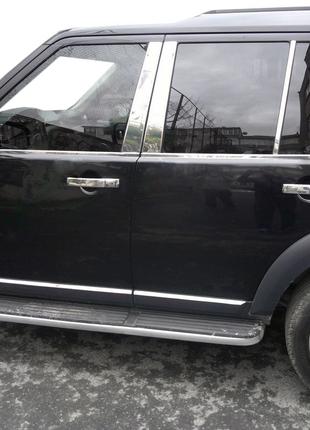 Окантовка стекол (4 шт, нерж.) для Land Rover Discovery IV