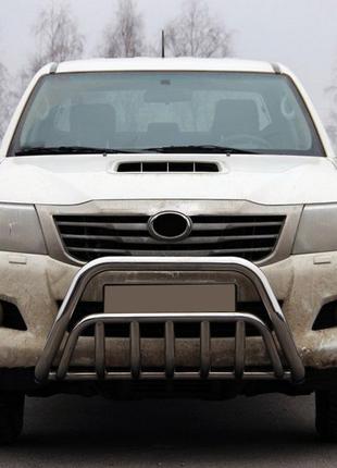 Кенгурятник WT002 (нерж.) для Toyota Hilux 2006-2015 гг