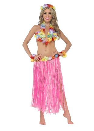 Карнавальний костюм дорослий гавайський рожевий