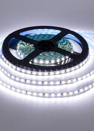 Світлодіодна стрічка 5mm холодна біла 12V AVT smd2835 120LED/м...