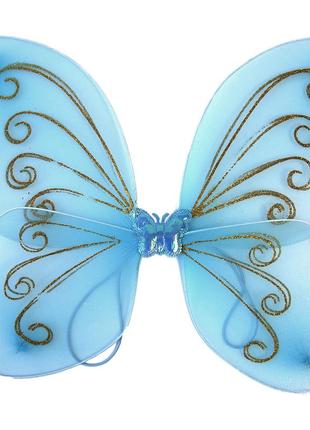 Крылья бабочки 40х40см средние голубые