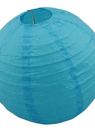 Декор подвесной шар 35см голубой