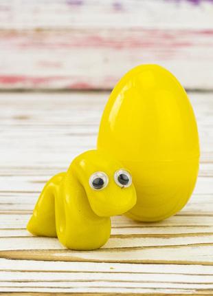 Антистресс жвачка для рук хэндгам яйцо с аксессуарами 15г желтый