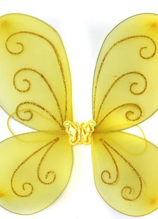 Крылья бабочки 40х40см средние желтые