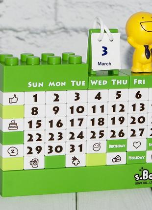 Календарь конструктор зеленый 41115-1