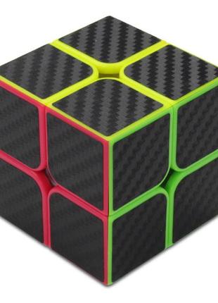 Головоломка кубик рубика 2х2х2 карбон