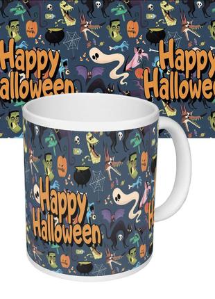Чашка с принтом 63602 happy halloween мультяшки