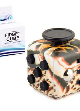 Кубик антистресс fidget cube леопардовый
