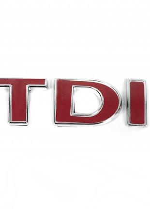 Надпись Tdi OEM, Все буквы красные для Volkswagen Golf 4