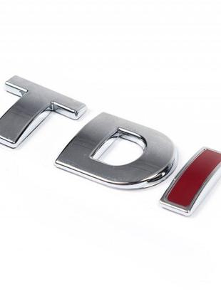 Надпись Tdi OEM, Красная І для Volkswagen Golf 4