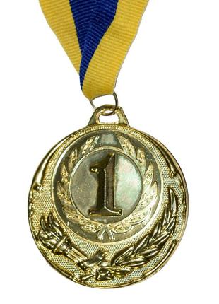 Медаль наградная 43502 д7см 1 место золото