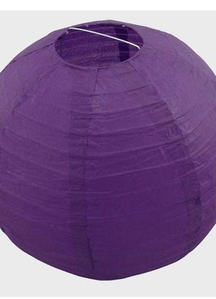 Декор подвесной шар 35см фиолетовый