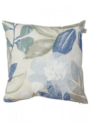 Подушка декоративная голубые цветы