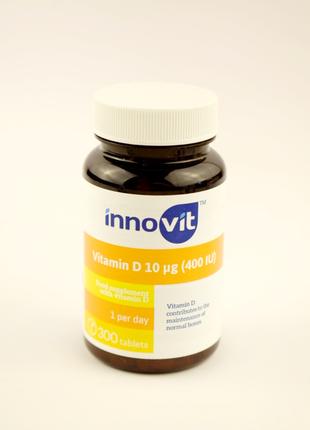Харчова добавка Innovit Vitamin D 10 мкг (400 IU) 300 шт Норвегія